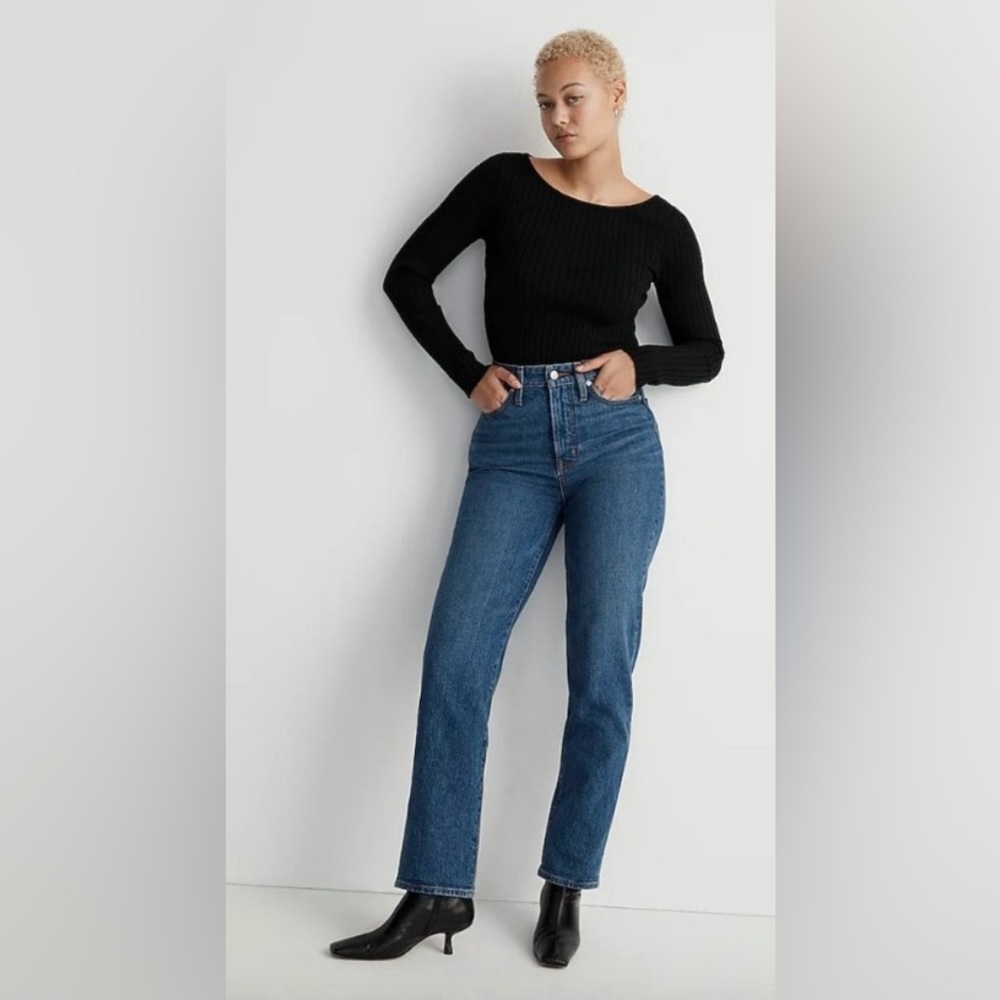 Madewell Curvy Perfect Vintage Straight Jean, Mayfield Wash, Size 31, NG381